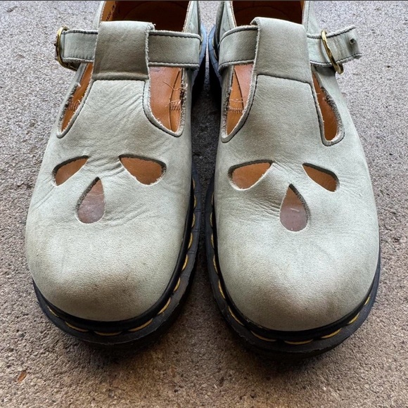 Dr. Martens Light Gray Mary Jane Flats - Picture 2 of 3